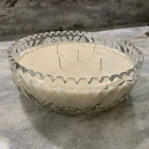 Handmade vintage crystal soy candle